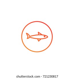 Shark  icon.gradient illustration isolated vector sign symbol