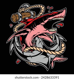 shark illustration for commercial use