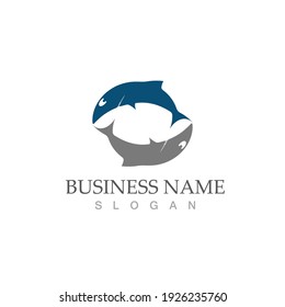 Shark illustration Logo Template Vector