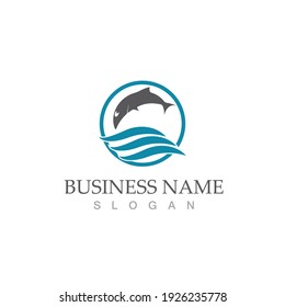 Shark illustration Logo Template Vector