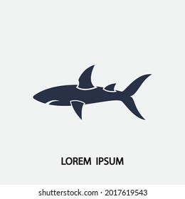 Shark illustration Logo Template Vector