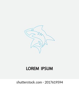 Shark illustration Logo Template Vector
