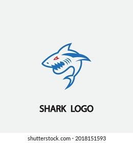 Shark illustration Logo Template Vector