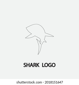 Shark illustration Logo Template Vector