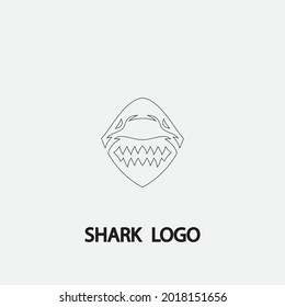 Shark illustration Logo Template Vector