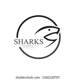 Shark illustration Logo Template Vector