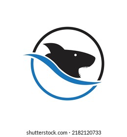 Shark illustration Logo Template Vector
