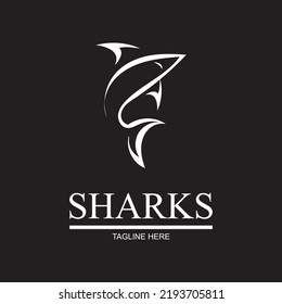 Shark illustration Logo Template Vector
