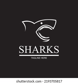 Shark illustration Logo Template Vector