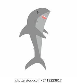 shark illustration on a white background