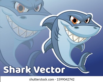 Shark illustration Shark Vector Shark Cartoon