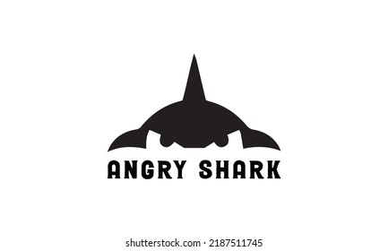 Shark inside word. modern shark logo, trendy typography. ocean, sea, diving, wild mascot concept. for banner, invitation, brand, clothing, fish icon and symbol. predator shark attack sign. isolated