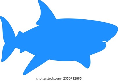 shark isolated vector silhouette icon