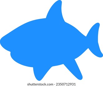 shark isolated vector silhouette icon