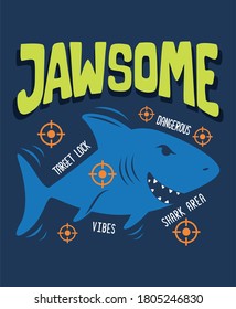 Shark jawsome design vector illustration