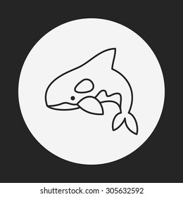 shark line icon