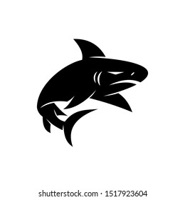 Shark logo concept design vector isolated template illustration