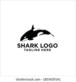 vector de diseño de logotipo de tiburón