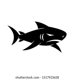Shark logo design Mascot vector isolated modern template