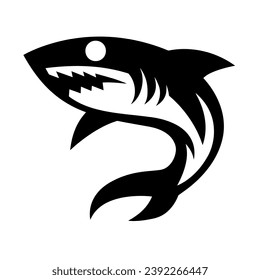 shark logo design suitable for game emblems
