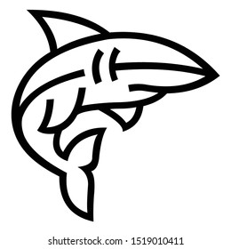 
shark logo design template inspiration, vector illustration