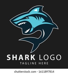 Shark Logo Design Vector | Fish Logo Design Vector | Sea Fish Vector