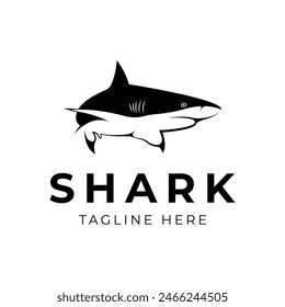 Shark logo design vector illustration