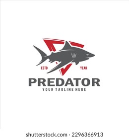 Shark Logo Design Vector Image