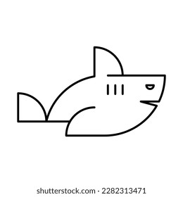 Shark Logo. Icon design. Template elements