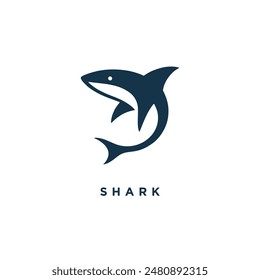 shark logo icon design template