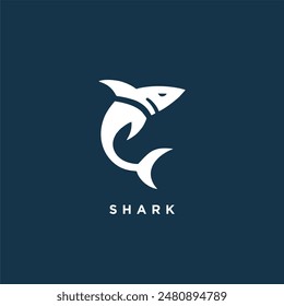 tiburón logo icono diseño Plantilla