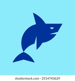 Logotipo del tiburón. Diseño de iconos. Elementos de Plantilla