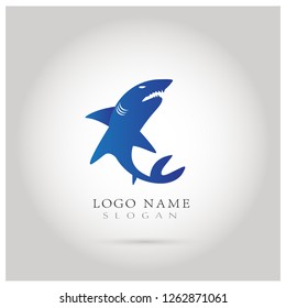 Shark Logo. Icon & Symbol Vector Template