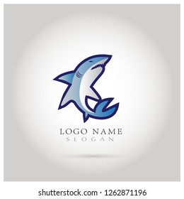 Shark Logo. Icon & Symbol Vector Template
