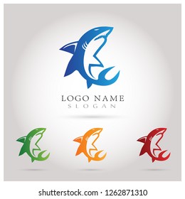 Shark Logo. Icon & Symbol Vector Template