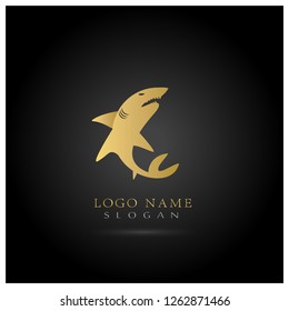 Shark Logo. Icon & Symbol Vector Template
