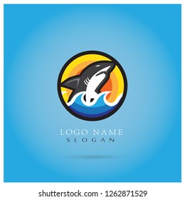 Shark Logo. Icon & Symbol Vector Template