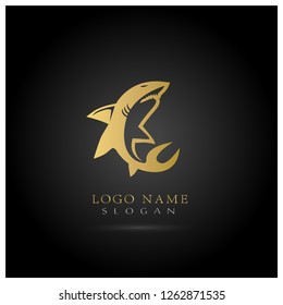 Shark Logo. Icon & Symbol Vector Template