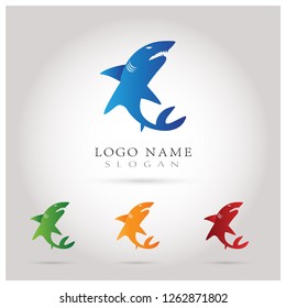 Shark Logo. Icon & Symbol Vector Template