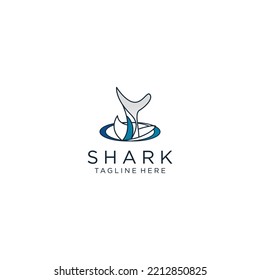 Shark logo icon vector image