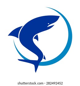  shark logo icon vector template
