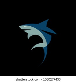 shark logo icon for water sport logo