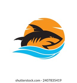 Shark logo icon,design vector illustration