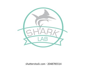 shark logo, lab, fish, sea, whale watching, template, Typography minimalist digital fashion future creative logo  vector illustration 