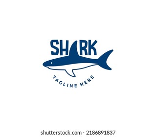 Shark Logo Mascot Design Illustration