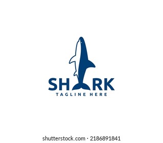 Shark Logo Mascot Design Illustration