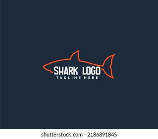 Shark Logo Mascot Design Illustration