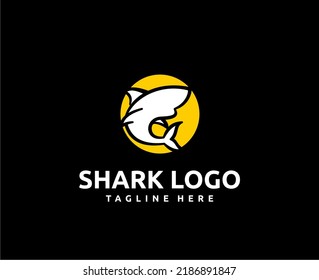 Shark Logo Mascot Design Illustration