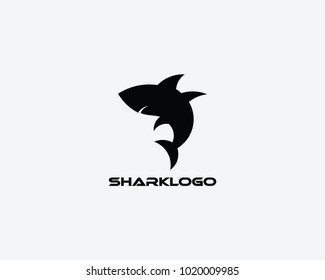 Shark Logo Silhouette Vector Stock Vector (Royalty Free) 1020009985 ...