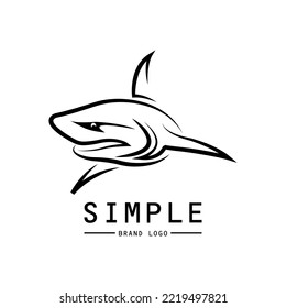 Shark logo. Simple shark logo
